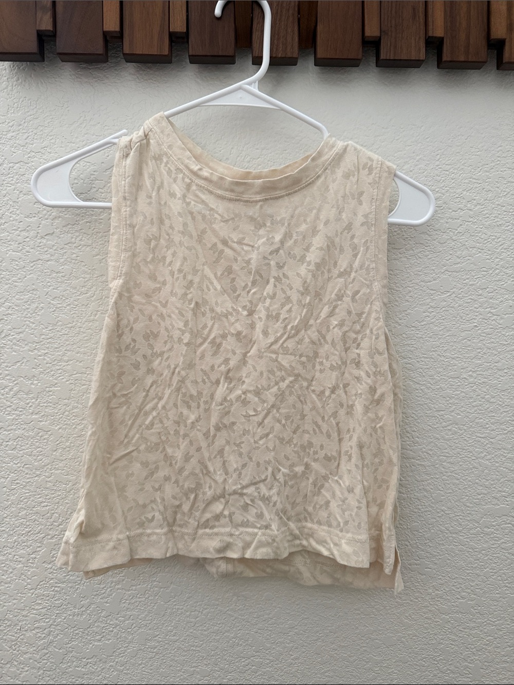 all in motion Cream Floral Jacquard Tank